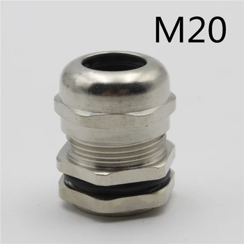 1piece M20*1,5 Ja Nikkel Messing Metall Silikageel Veekindel hülsstihendite pistiku suhtes, Kaabel 6-12mm