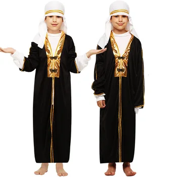 Laste Halloween pool aladdin kostüümid aladdin lamp geenius kleit adam prints fantaasia Araabia kleit kleit poiss karneval kleit