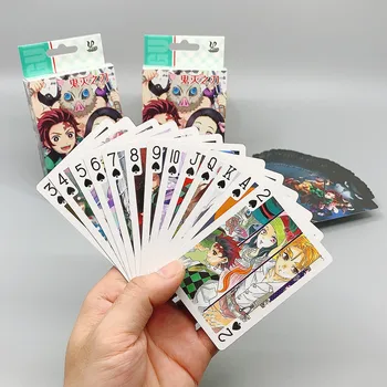 Anime Poker Demon Slayer Tera Mängukaardid Kumamon Tanjiro Nidouzi Solitaire Perifeerne Lauamäng Kaetud Paber Materjal
