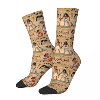 Õnnelik Naljakas Mees Meeste Sokid Egiptuse Sümbol Sokk Vana-Egiptuse Boho Tribal Graafiline Naiste Sokid Kevad Suvi Sügis Talv