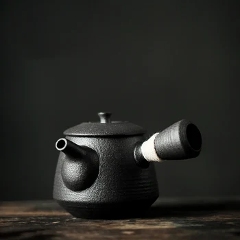 TANGPIN mustad savinõud keraamiline kyusu portselanist teekann tee pot drinkware
