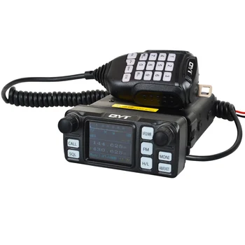 QYT Auto Walkie Talkie KT-5000 VHF / UHF Dual Band Mini Värvi Ekraan Eemaldatav Esipaneel VOX Scrambler FM Mobile Radio 25W 200Ch