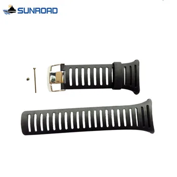 Tasuta Kohaletoimetamine Originaal 25mm Must Silikoon Kummist Kella Rihm Veekindel Sport Watch Bänd WristsWatch Sunroad FR802 FR720
