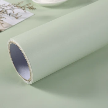 Solid Color Hernes Roheline Värv Jäätunud Kontakt Paber-Isekleepuv Vinüül Veekindel Tapeet Home Decor Koorega ja Kinni Kleebis