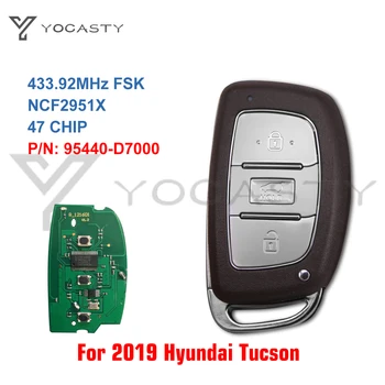 YOCASTY Jaoks 2019 Hyundai Tucson 3 nuppu Smart Remote Auto Võti Fob NCF2951X ID47 P/N: 95440-D7000 95440D7000 433MHz