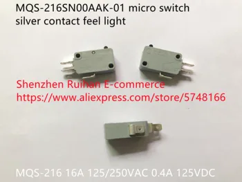 Algne uus 100% MQS-216SN00AAK-01 micro switch silver kontakt tunda kerge 16A 125/250VAC 0,4 A 125VDC