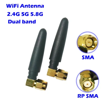 WiFi Antenni 2,4 GHz/5.8 GHz Dual Band 3dbi RPSMA/SMA Konnektor Aeria jaoks PCI Network Card USB-Adapteri Leviala Zigbee AP Bluetooth