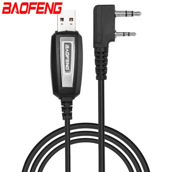 Algne Baofeng USB Programming Cable Koos juhiga CD-BaoFeng UV-5R BF-888S UV-82 BF-C9 UV-S9 PLUS Walkie Talkie