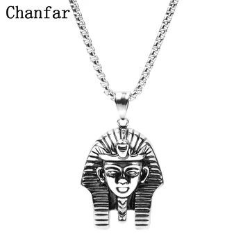 Chanfar Vintage Egiptuse Vaarao Pea Ripats Kaelakee Mehed Metallist Pikk Kett Kaelakee Hip-Hop Ehted