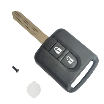 Key Shell 2 Nööpi Remote key kest Nissan Qashqai Navara Micra NV200 Patrol Y61 2002-2016 Auto võti Juhul