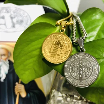 2020 Katoliku Saint Benedict Medal Medallion Kaelakeed Naistele Religioon, Jeesus San Benito Ripats Ehted Kingitus