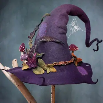Halloween Pool Tundis Nõid Mütsid Täiskasvanud Mood Jõudis Müts Karneval Cosplay Rekvisiitide Teenetemärgi Magic Wizard Ühise Põllumajanduspoliitika Naiste Jaoks Meeste Uus