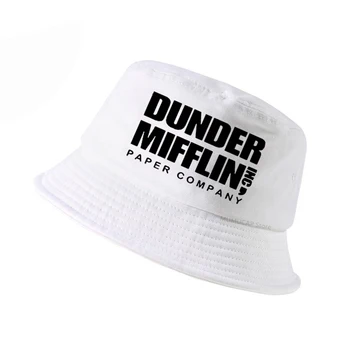 Firma panama Mehed kopp müts Amet TV Show Dunder Mifflin Paberile printida Naiste kalamees ühise põllumajanduspoliitika Mood bob väljas kalapüük müts