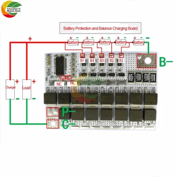 3S 4S 5S BMS Li-Raua Aku Kaitse Circuit Board 3.7 V 100A Kolmekomponentsete Li-Ion Aku Kaitse Tasakaalu trükkplaadi