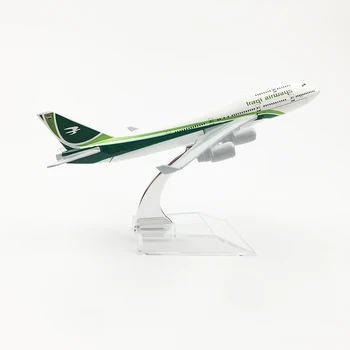 Iraagi Airlines Lennuki mudeli Boeing 747 lennukiga 16CM Metalli sulam diecast 1:400 lennuki mudel mänguasi lastele Tasuta shipping