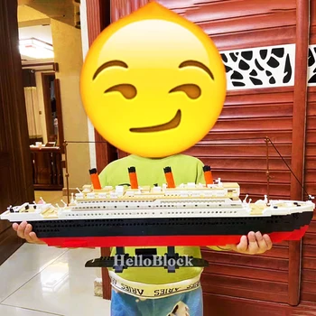 RMS Titanic Reisi laevaga laev Linna Mudel, Hoone Komplektid 3D Plokid Moive Seeria Jack ja Rose Arvandmed DIY mänguasjad Lastele Tellised
