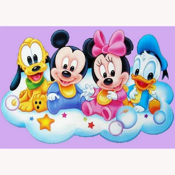 Disney Täis Square 5D DIY Disney diamond maali Mickey sõbrad Diamond Tikandid ristpistes Mosaiik Kleebis Kingitus