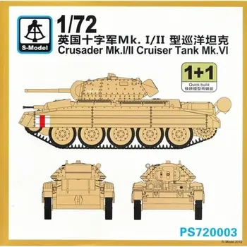 S-mudeli 1/72 PS720003 Crusader Mk.I/II Cruiser Tank Mk.VI plastmassist mudel kit