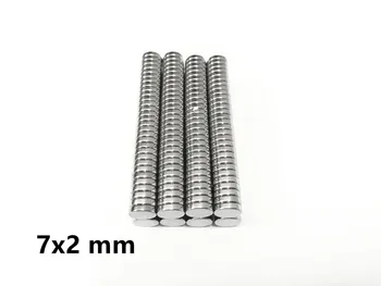 20~500pcs 7*2 mm Plaadi Neodüüm magnet 7x2mm N35 Ring NdFeB Dia 7x2 Võimas Tugev Magnet Magnetid Käsitöö 7 mm x 2 mm