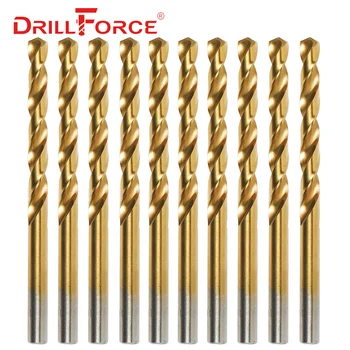 Drillforce Vahendid, M2, Titanium Puurida Bitti Komplekt, HSS DIN338 Puuri Komplekt 1.0-13MM, Puurimiseks kohta, Metall, Alumiinium, Vask, Tsink Sulam