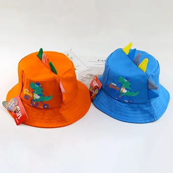 Uus Mood Kevad-Suvi Baby Armas Multikas Dinosaurus Kopp Mütsid Lapsed Poisid Tüdrukud Väljas Päike Müts Lastele Beach Mütsid