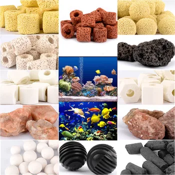 420g Aquarium Supplies Aktiveeritud Süsinik-Keraamilised Ringi Bio Ball Net Kott Bakterid Maja Akvaariumi Kala Tank Filter Meedia Materjal