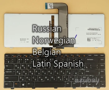 Ladina-hispaania LAS -, vene-norra Belgia Klaviatuur Dell Xps 15 L502x, Vostro 3350 3450 3460 3550 3555 3560 V131, Taustvalgustusega