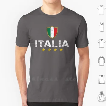Itaalia T-Särgi Custom Disain, Print Italia Itaalia Jalgpall Jalgpalli Itaalia Itaalia Lipp Itaalia Uhkus Star Jalgpall Jalgpalli Fänn