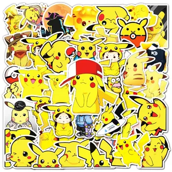 Pikachu Koomiks Anime Teenetemärgi Kleebised Scooter Käru Kohver Auto Graffiti Kleebised 54 TK