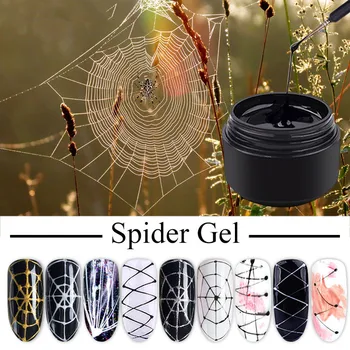 spider Wire Geeli Küünte poola 8ml Lill, Joonistus, Maal Geel Loominguline Punkti Line Nail Art Gel Polish Lakki