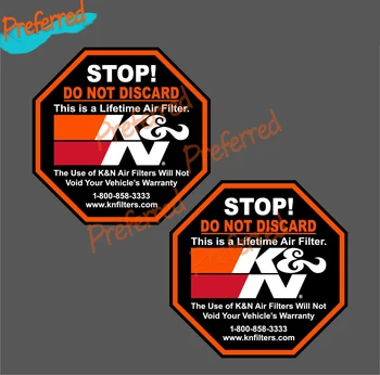 Isiksuse 2 TK, K&N Filtrid Hoiatus Decal Motocross Racing Sülearvuti Kiiver Pagasiruumi Seina Vinüül Kleebis Auto Die Lõikamine