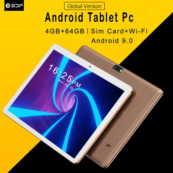 10.1 Tollise Android 9.0 Tahvelarvuti 4GB+64GB 3G Mobiiltelefoni Sim-Kaardi Telefoni Kõne Android 9.0 Tablet Pc Pc Tabletid