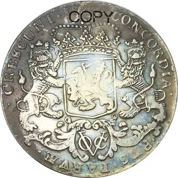 Hollandi Ida-Indias Ducaton 1740 Vask, hõbetatud Koopia Münte Kvaliteetset Tuge Hulgimüük Custom Eri värvi