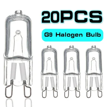 20Pcs G9 Halogeen Lambid Selge Kapsel Lamp 220-240V Soe Valge 20W 25W 40W 60W Bi-Pin Baas, Lühtrid Asendada Kerge