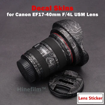 EF17-40F4 / 17-40F4 Objektiivi Naha kaitsekile Canon EF 17-40mm f/4L USM Premium Decal Naha Katmiseks Juhul Film Asutus Wrap Kaetud