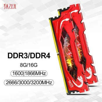 JAZER Lauaarvuti Ram DDR4 8GB 16GB 2666MHz 3000MHz 3200MHz 8GB DDR3 1600 1866 Arvuti Mälu Heatsink