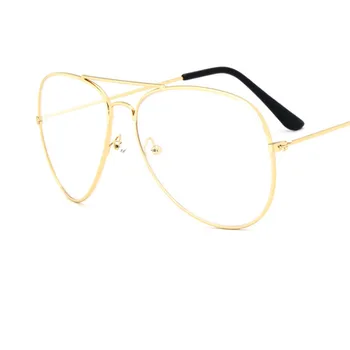 Ttransparent naiste prillid piloot prillid musta raamiga 2023 Vaatemängu Raami Selge Objektiiv Võltsitud Prillid feminino oculos prillid