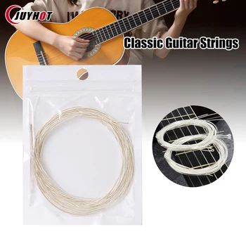 6pc Kitarr Strings Nailon Klassikalise Kitarri String hõbetatud Stringid Kitarri Osad muusikariista accesorios de guitarra