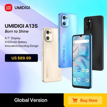 UMIDIGI A13S Globaalne Versioon Android 11 Nutitelefoni 6.7