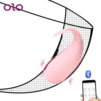 OLO Vaal kuju Tupe Stimulaator G Spot Massaaž Vibreeriv Muna 10 Režiimid Vibraatorid Bluetooth APP Kontrolli Sugu Mänguasjad, Naiste