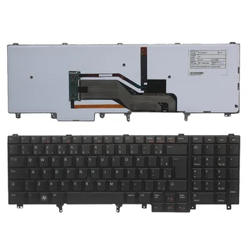 Brasiilia/norra/taani Sülearvuti Klaviatuur DELL E6520 Teclado E6530 E6540 E5520 E5520M E5530 Taustavalgustusega Pointer