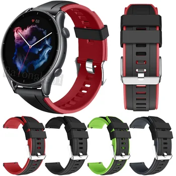 Bänd Xiaomi Huami Amazfit GTR 3/3 Pro Smart Watch Rihm Sport Silikoon Asendamine Käepaela Kaks värvi Käevõru Correa