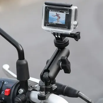 Mootorratta Ratsutamine Kaamera Omanik Rearview Mirror Reguleeritav Metallist Fikseeritud Toele Seisma GoPro Hero 8/7/6 Tegevus Kaamerad