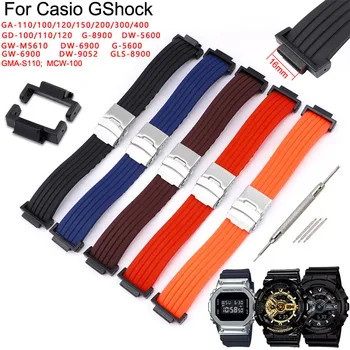 Rehvi Silikoon Kella Rihma Casio G-Shock GA2100 110 MCW GD-100 G5600 DW9052 GW-6900 GLS8900 GMAS110 Watch Band Käepael Vöö