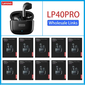 Originaal Lenovo LP40 Pro 2/5/10TK TWS Kõrvaklapid Juhtmeta Bluetooth-5.1 Sport Müra Vähendamise Kõrvaklapid Touch Control 250mAH