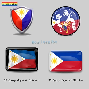 3D Epoksü Filipiinide Kaarti Lipu Auto Dome Kleebis Mootorratta Kiiver Auto Kaitseraua Aknas Sülearvuti Vankri Puhul mobiiltelefoni Vinüül Decal