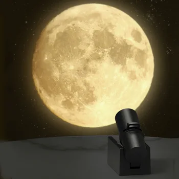 Maa Moon Projektsioon Lamp Täht Projektor Planeedi Projektor Taust Atmosfääri Led Night Light Lapsed Magamistoas Seina Decor