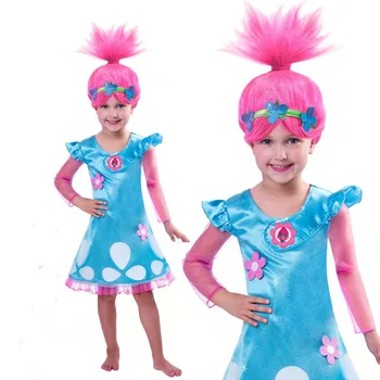 Lapsed Kostüümid Tüdrukute Kleidid Trollid Unimaguna Kostüüm Kleit Halloween Carnaval Väljamõeldud