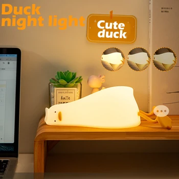Part LED Night Light Laetav Cartoon Silikoon Lamada Part Lamp, Reguleeritav Heledus Kid Laste Öölambid Magamistoas