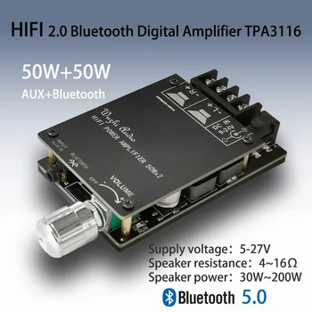 ZK-502C AMP HIFI Stereo Bluetooth 5.0 TPA3116 Digital Power Audio Võimendi Juhatuse TPA3116D2 50WX2 Stereo AMP Amplificador